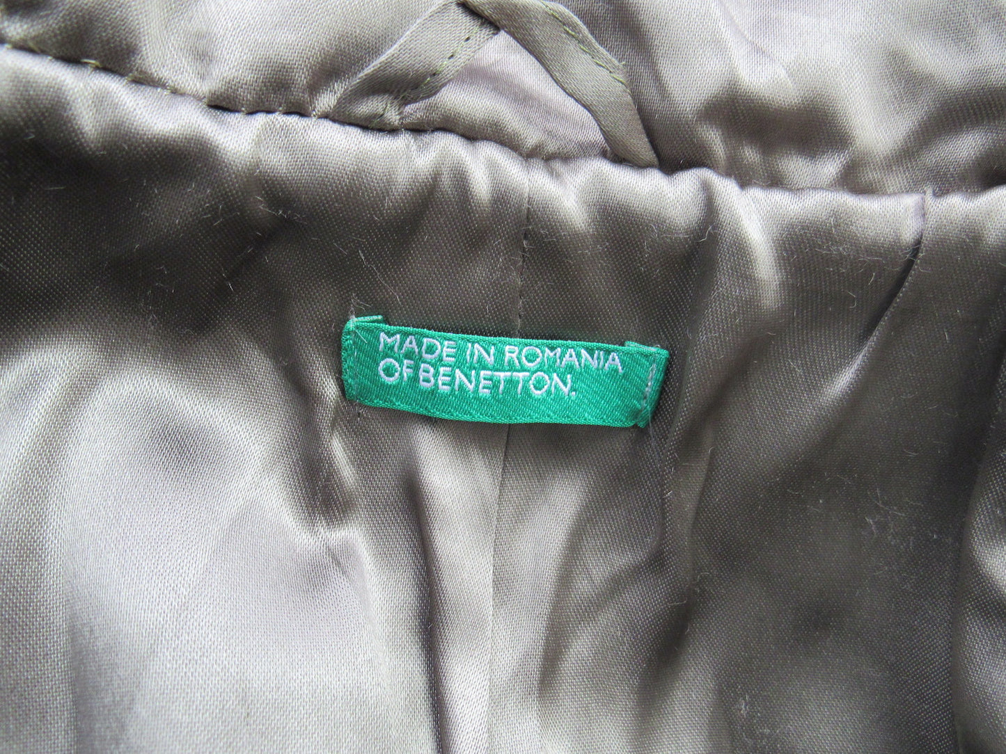 UNITED OF COLOR OF BENETTON Hoodie Zip Long Sleeve Coat