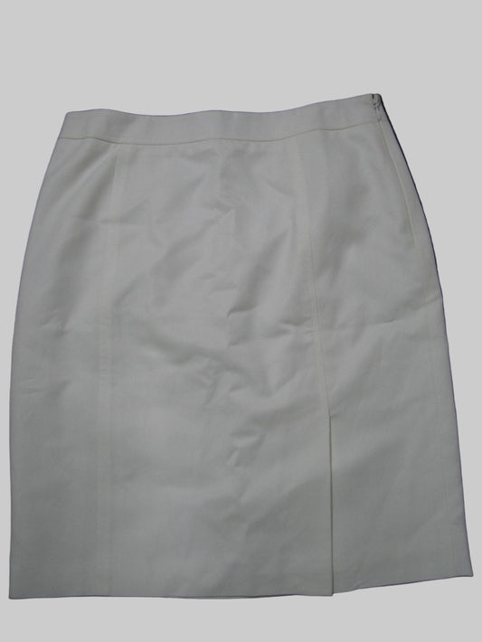 Ann Taylor LOFT White Zip Closure Mini Skirt Size 6