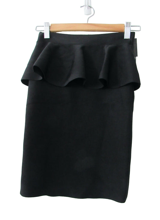 BCBGMAXAZRIA MALISA Peplum Knee Length Skirt XXS