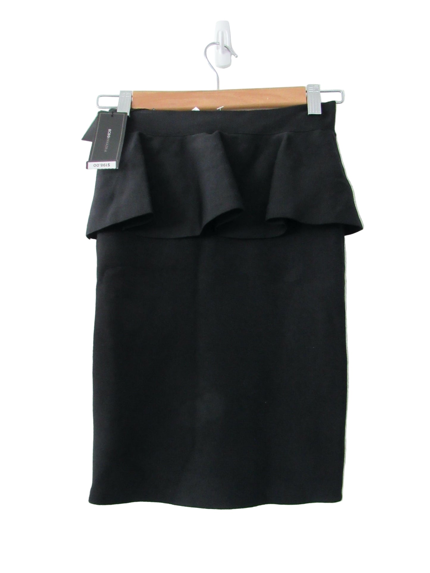 BCBGMAXAZRIA MALISA Peplum Knee Length Skirt XXS