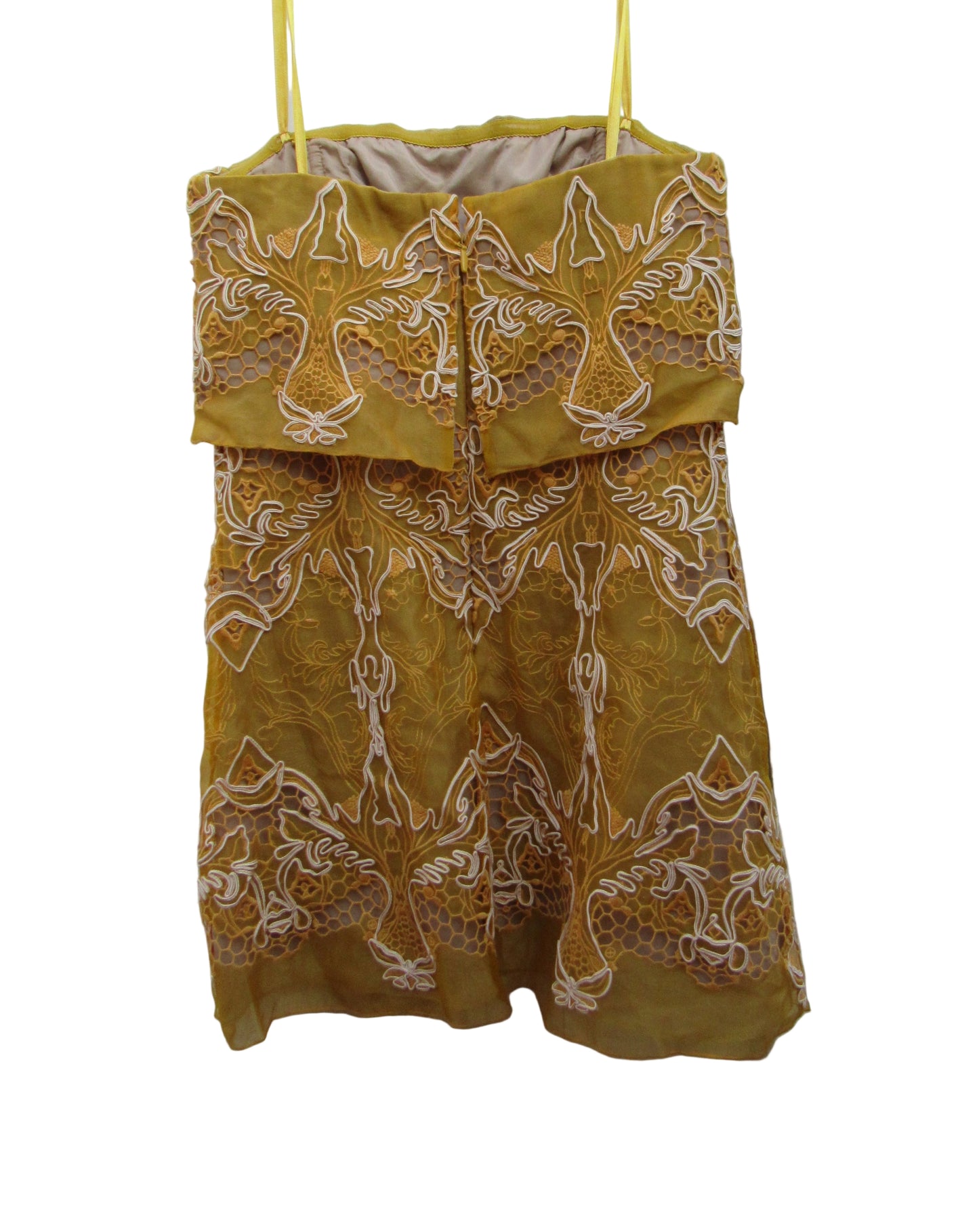 BCBGMAXAZRIA Runway Samantha Strapless Embroidery Mini Cocktail Party Dress