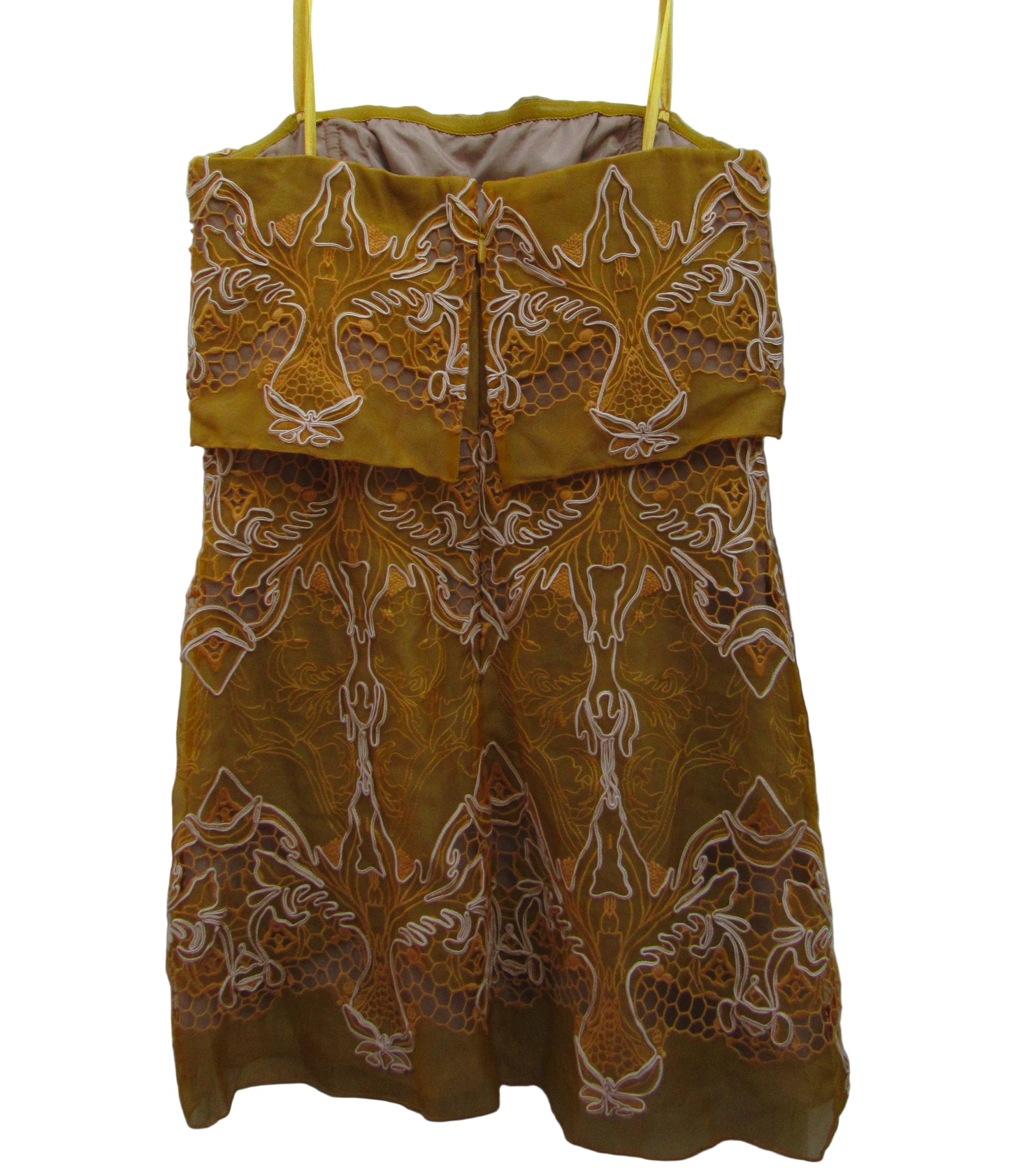 BCBGMAXAZRIA Runway Samantha Strapless Embroidery Mini Cocktail Party Dress