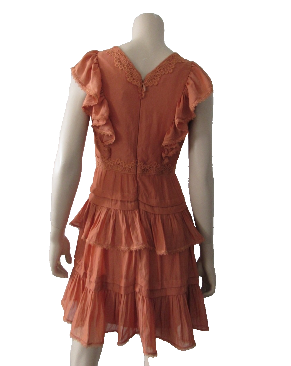 BCBGMAXAZRIA Frances Ruffle Mini Dress
