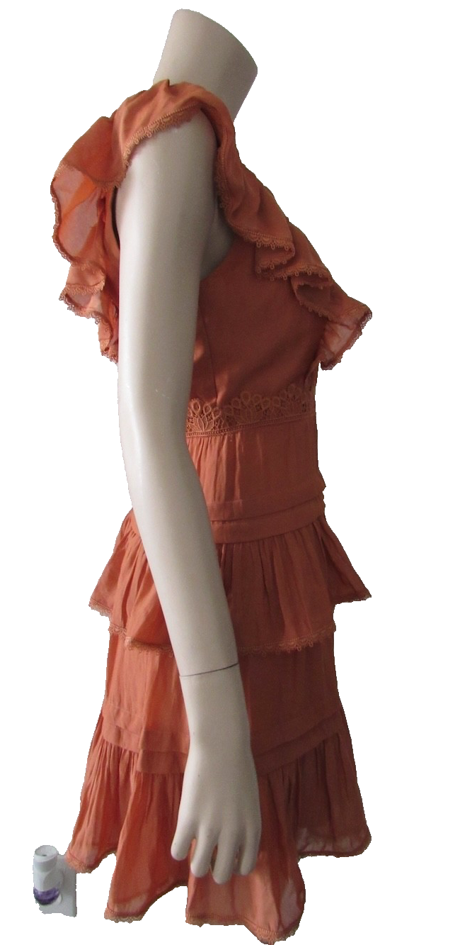 BCBGMAXAZRIA Frances Ruffle Mini Dress