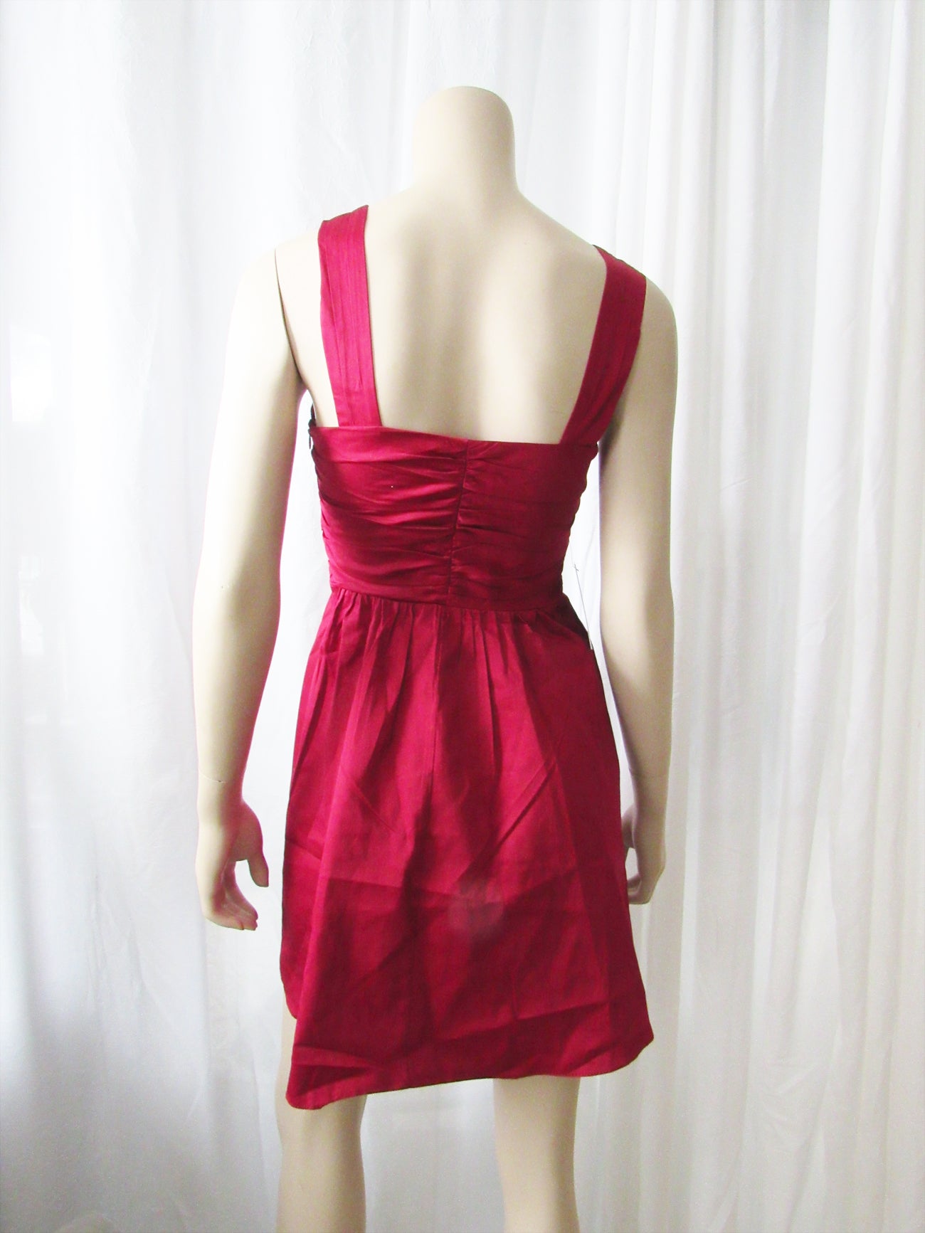 EXPRESS Pleated Burgundy Empire Cocktail Dess